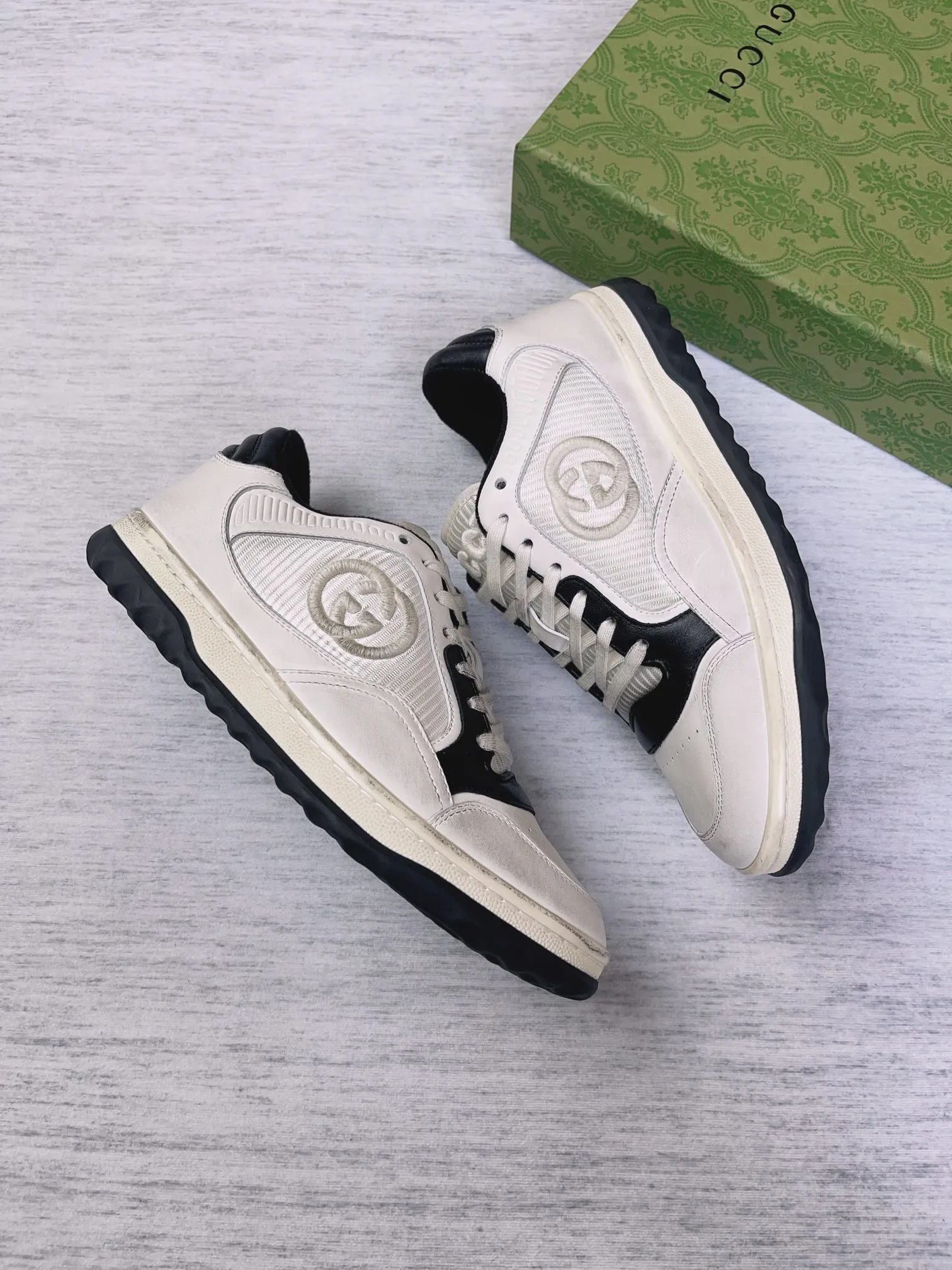 👟👟Ex-factory price 600👟👟 👑The top version of Gucci's latest popular MAC80 sneakers on the market, women's 35-40, men's 39-45 👏👏👏Welcome all bosses to compare and provide guidance...